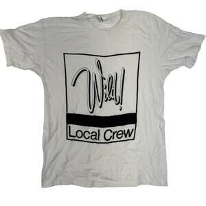 Vintage 1989 Wild! Tour Local Crew T-Shirt | Spring Ford Tag | 90s Minimalist